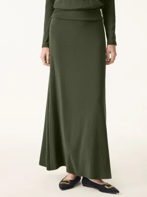 Work Ready Light Warm Pull-on Circle Flared Maxi Skirt