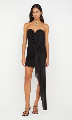 DANKA STRAPLESS MINI DRESS - BLACK Office Smart Runway-Ready