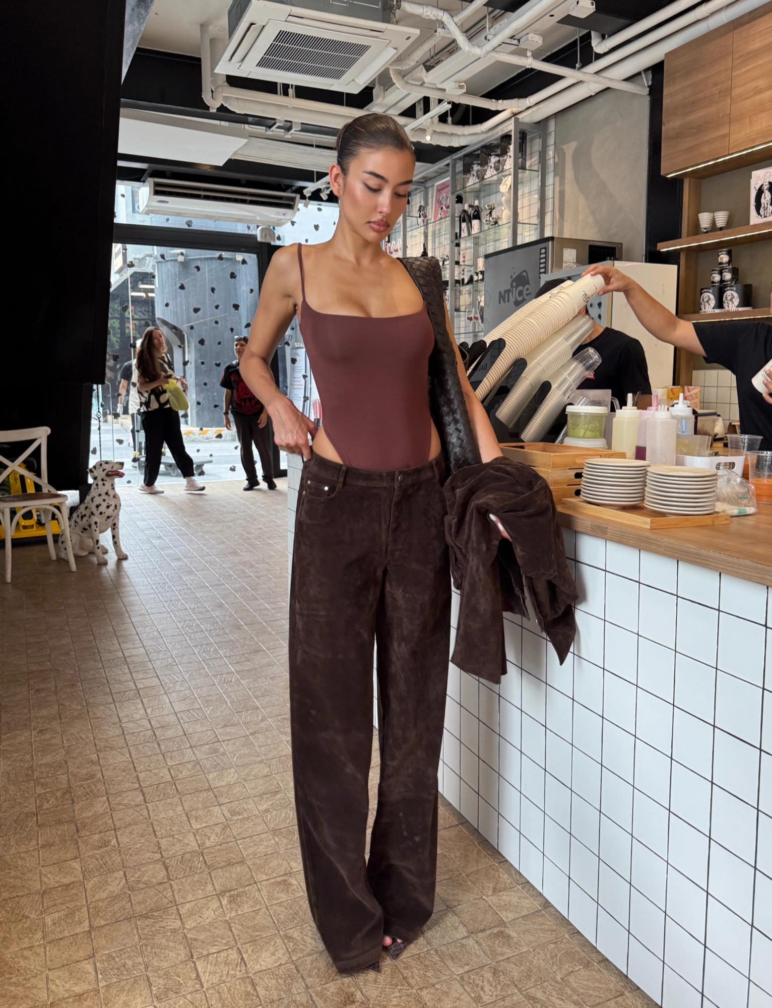 CAMELLIA PANT - CHOCOLATE SUEDE Cozy Wear
