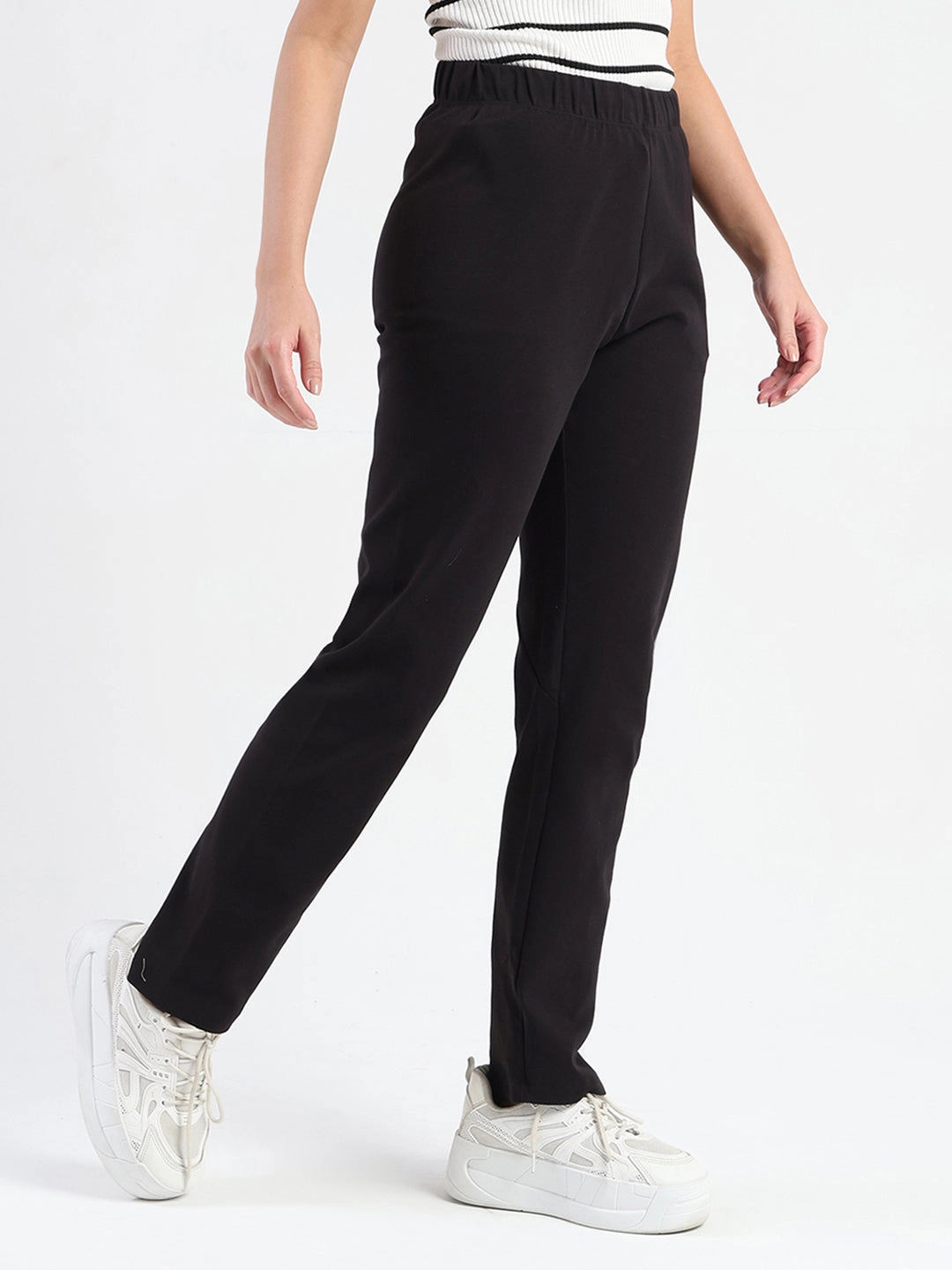 Movement Ready Core Movement Madame Black Cotton Blend Track Bottoms