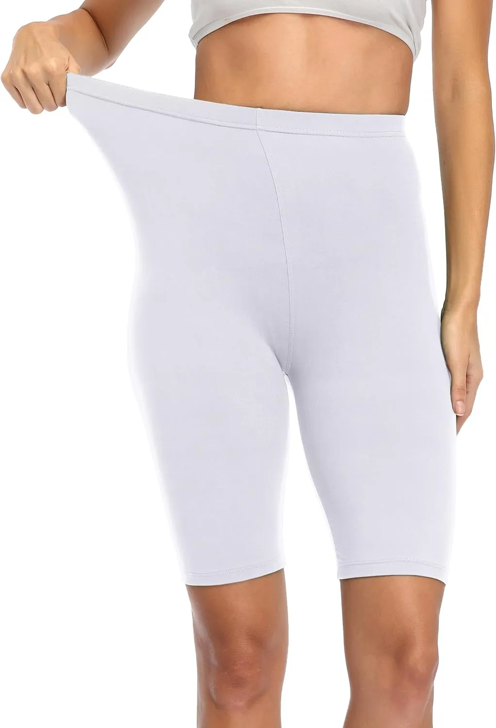 LIGHTBACK Women's Slip Shorts High Waist Stretchy Yoga Pants Under Dress Shorts Anti Chafing Short Leggings