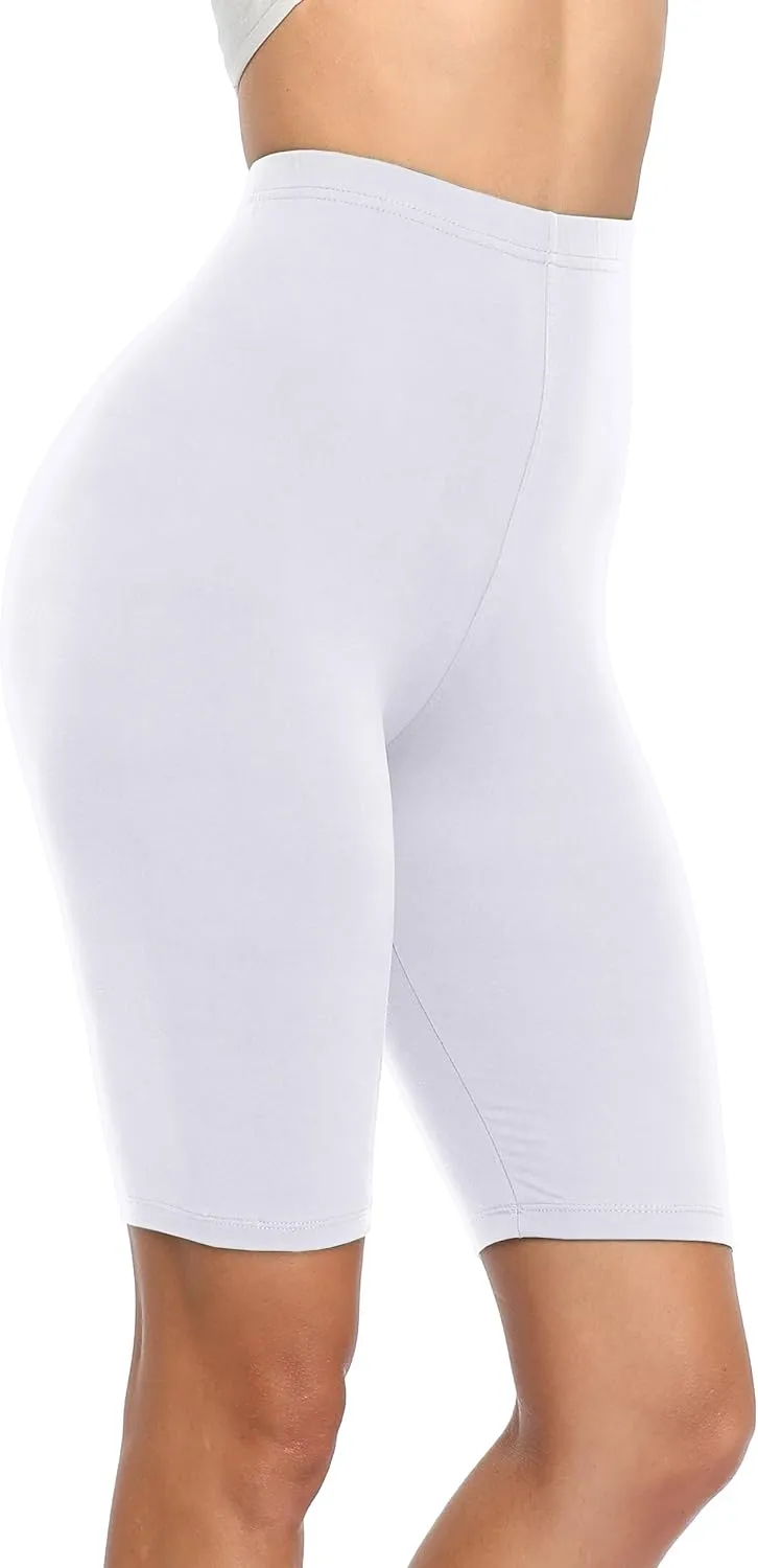 LIGHTBACK Women's Slip Shorts High Waist Stretchy Yoga Pants Under Dress Shorts Anti Chafing Short Leggings