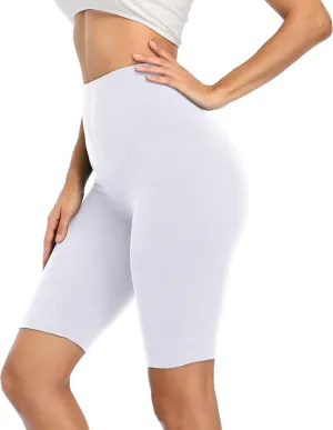 LIGHTBACK Women's Slip Shorts High Waist Stretchy Yoga Pants Under Dress Shorts Anti Chafing Short Leggings