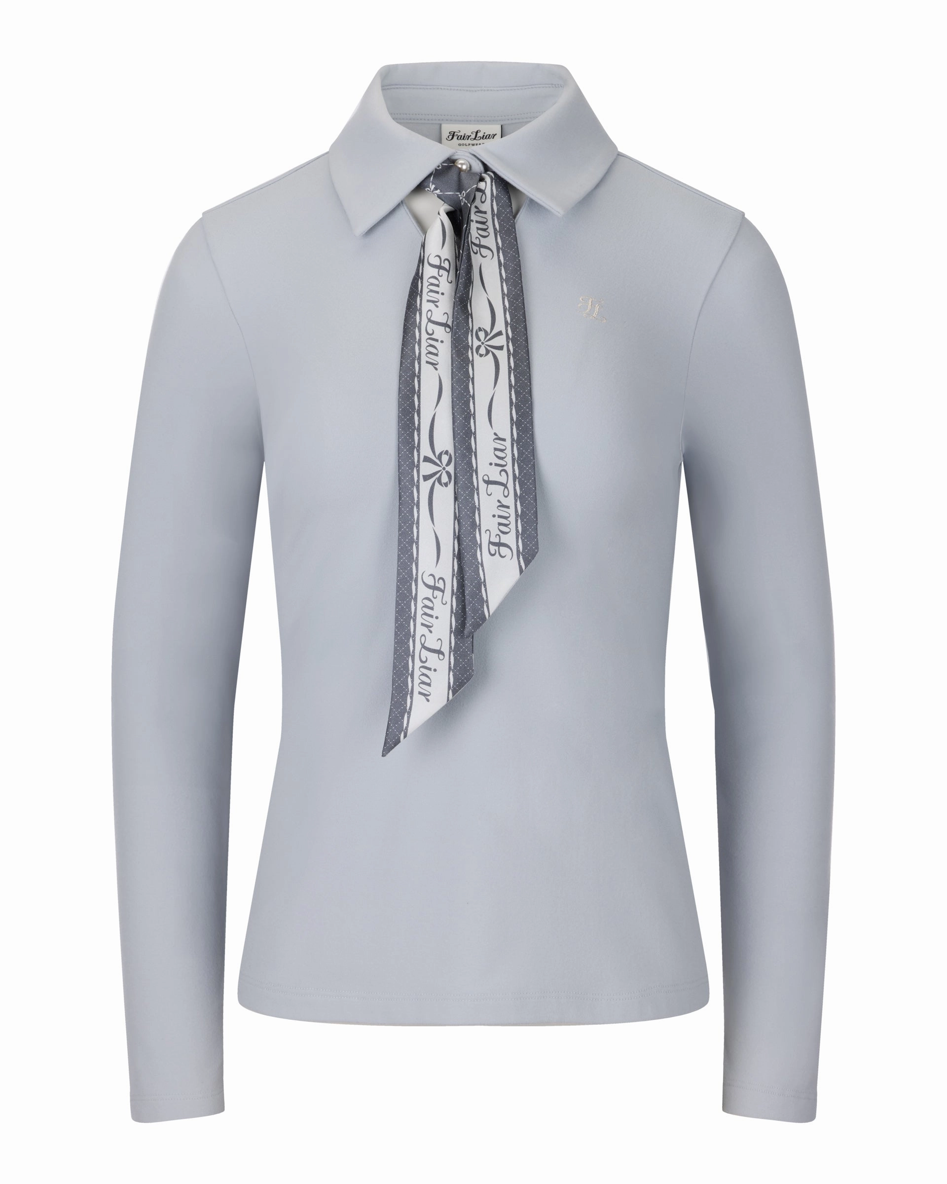 Foldable Cuff Design MultiFunctionalPockets Scarf set shirred shoulder t-shirt - Grey