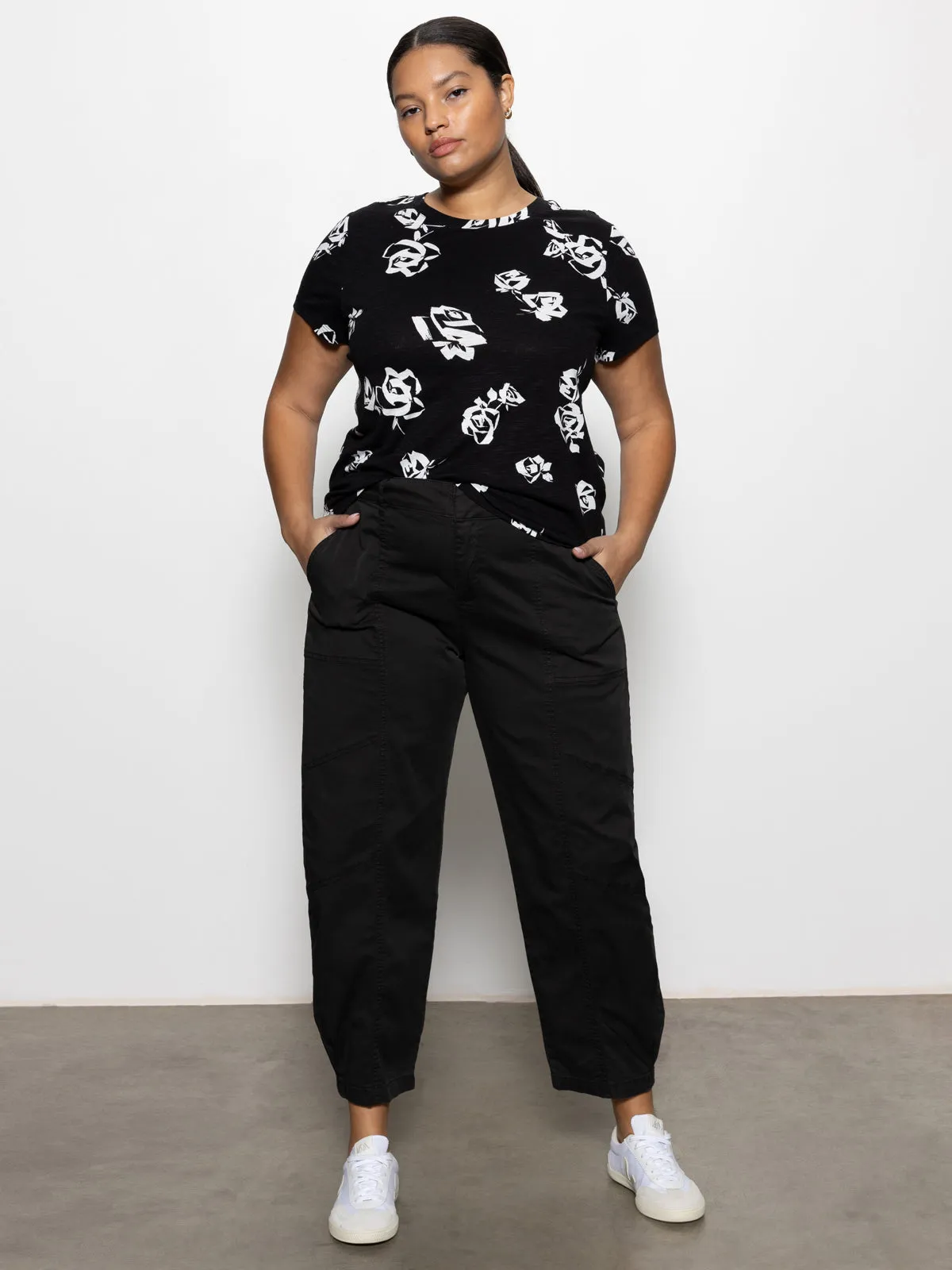 Sahara Tapered Standard Rise Pant Black Extended Sizing Flat Seams