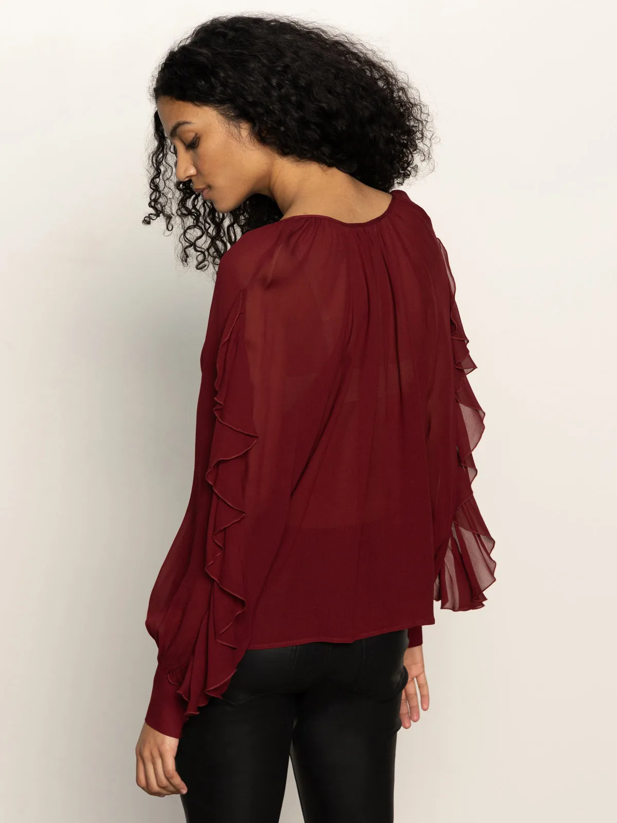 Harmony Blouse Crimson Indoor Event