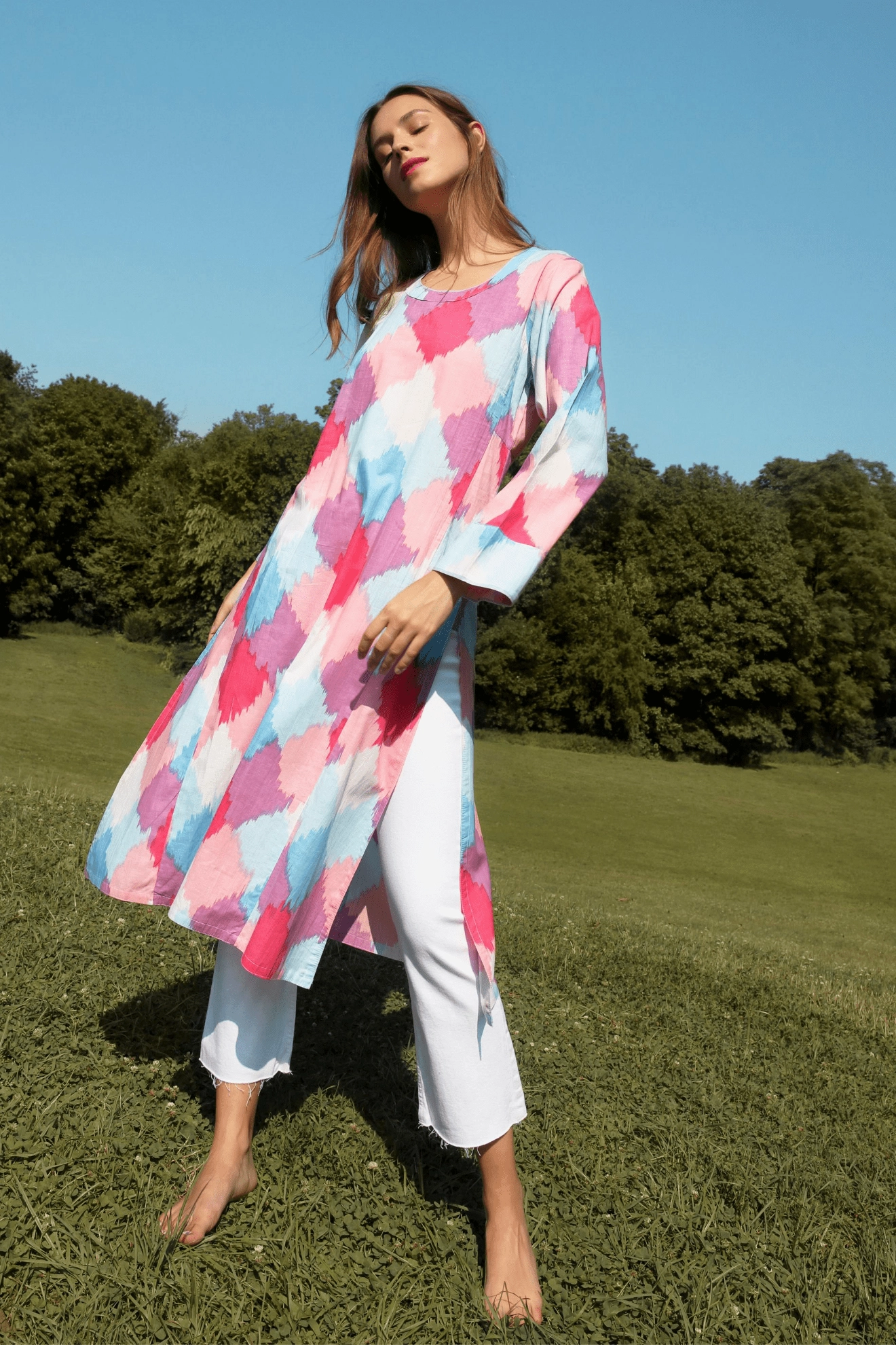 Lightweight-Lining Smooth Motion GRACE SHORT KAFTAN