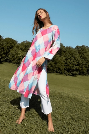 GRACE SHORT KAFTAN Casual day-to-night piece