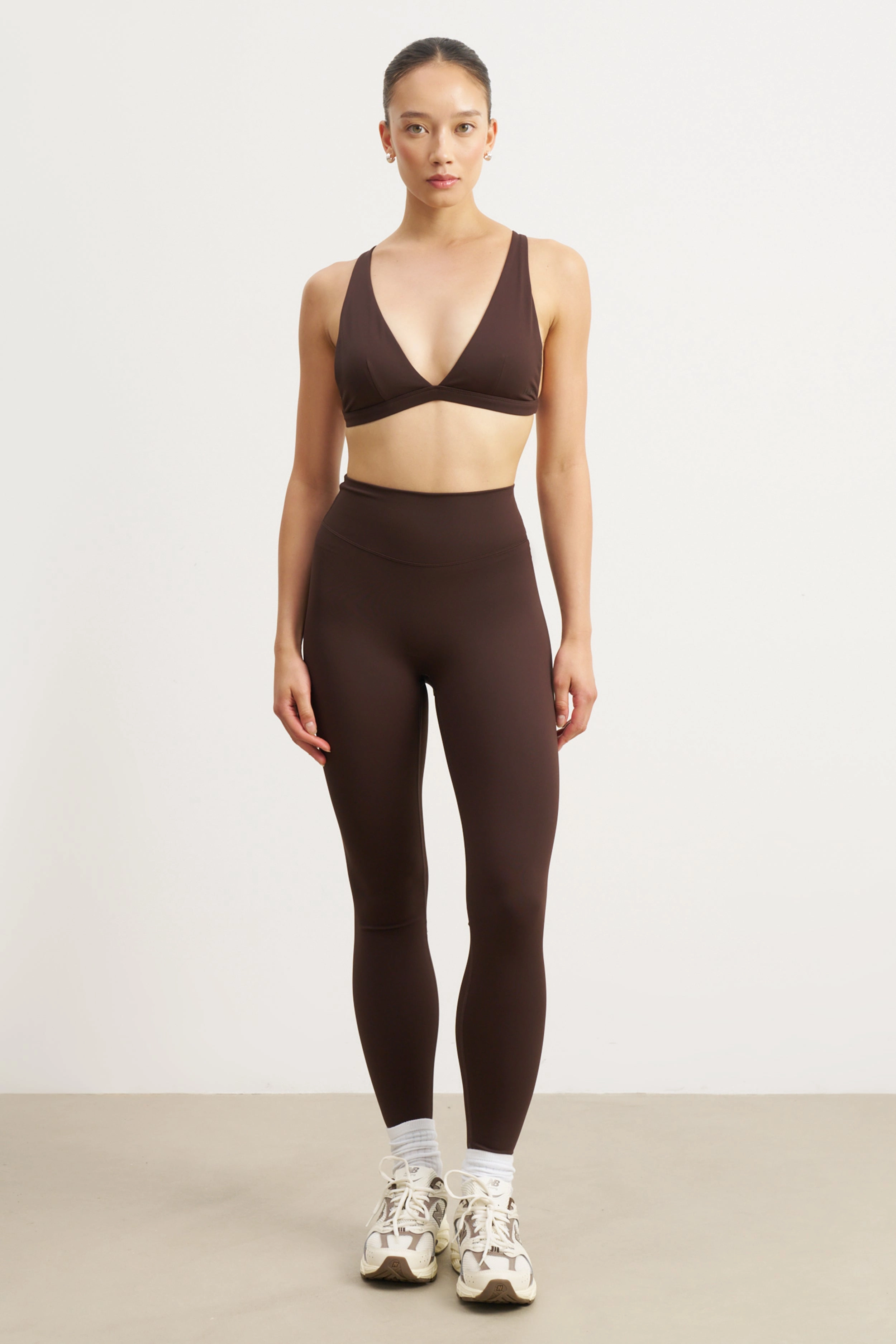 Base Sculpting Triangle Bra - Carob Casual Pullover