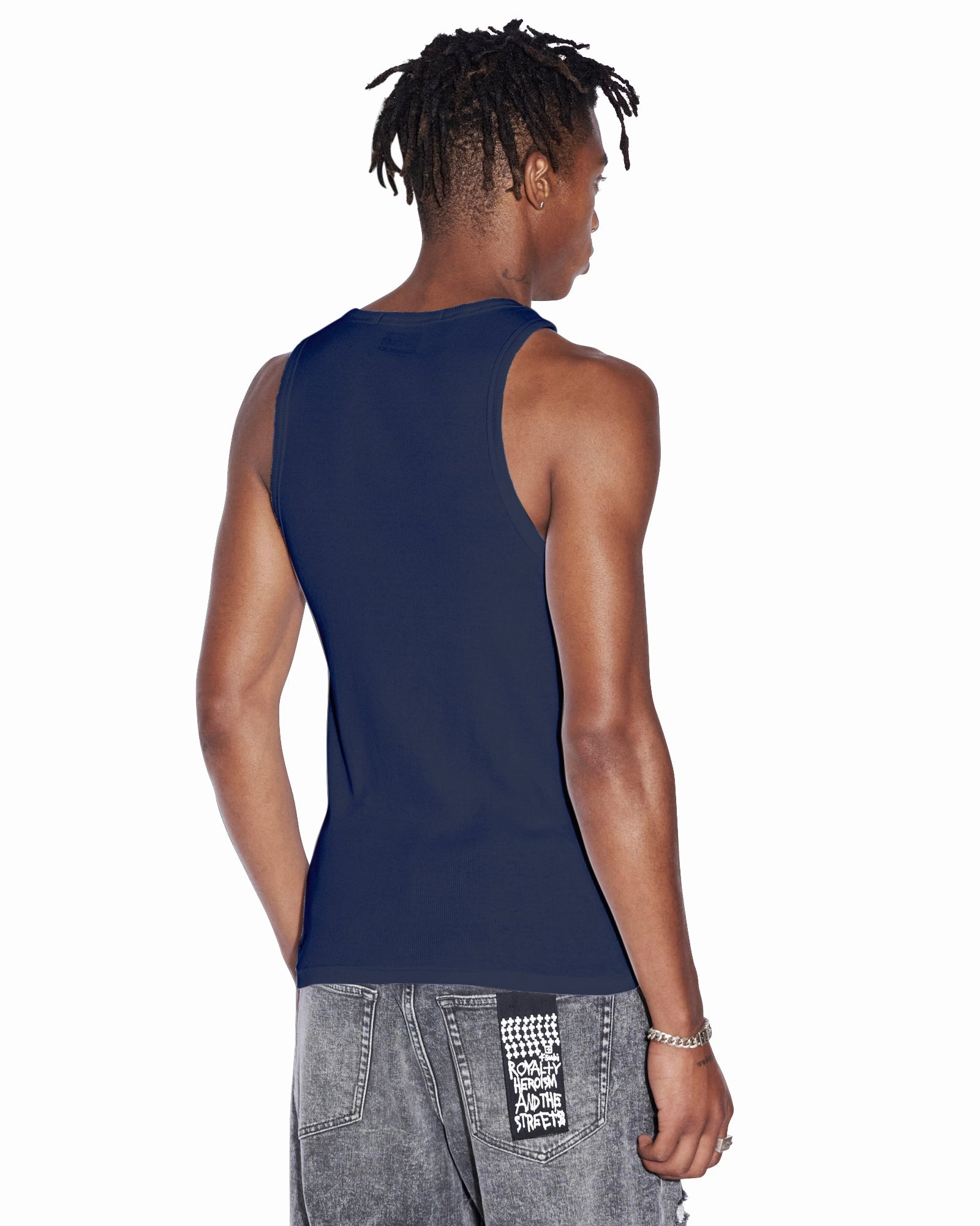 Scoop neck DEBUT SINGLET NAVY