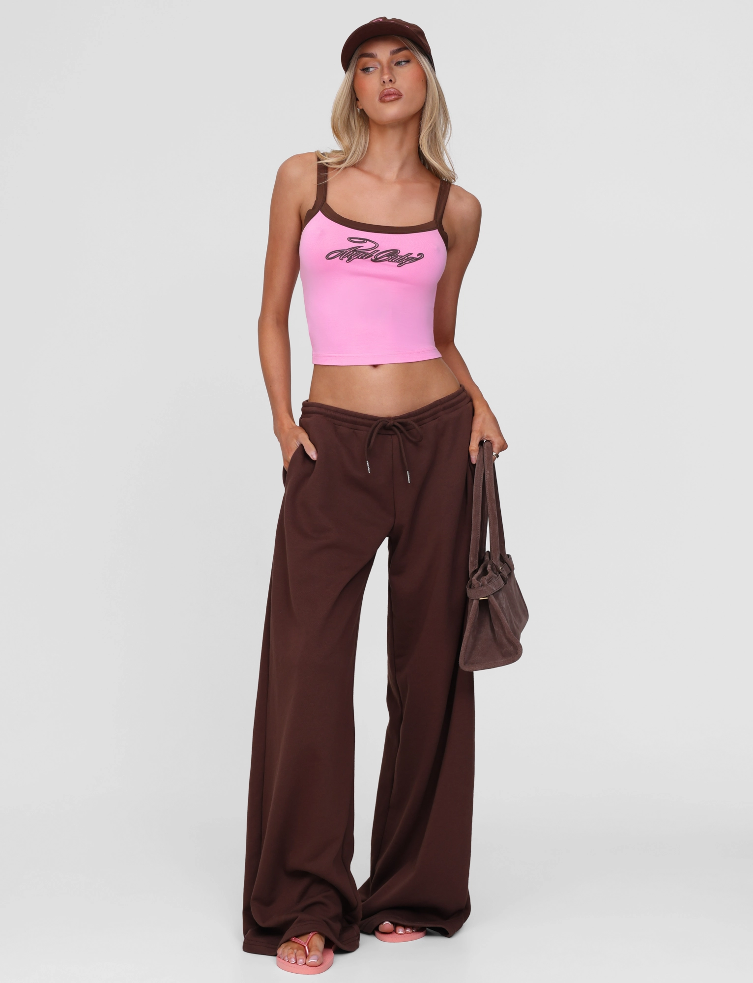 Low Profile Waistband Integration MERRYN TANK - PINK