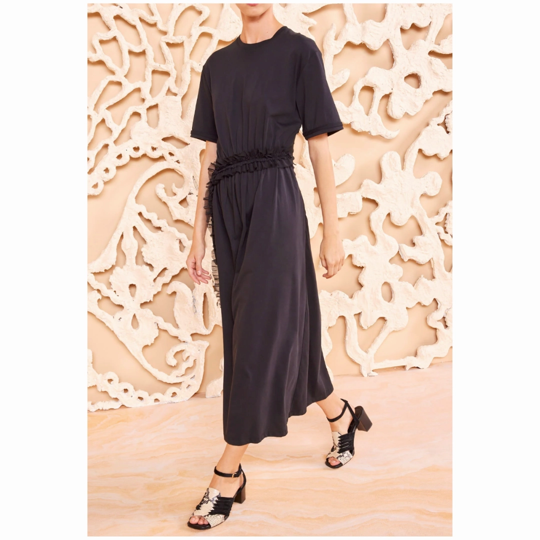 Lilia Dress Shiny Zip