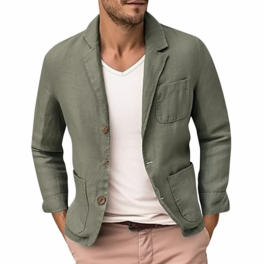 Linen Jacket with Jeans Men