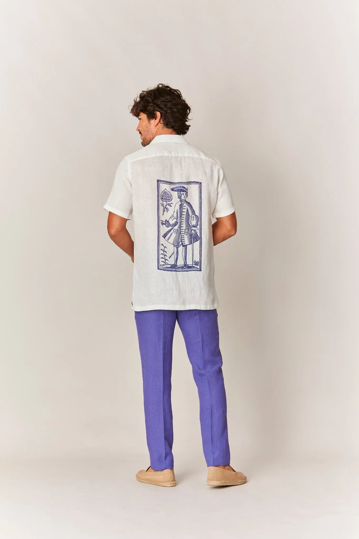 linen shirt card