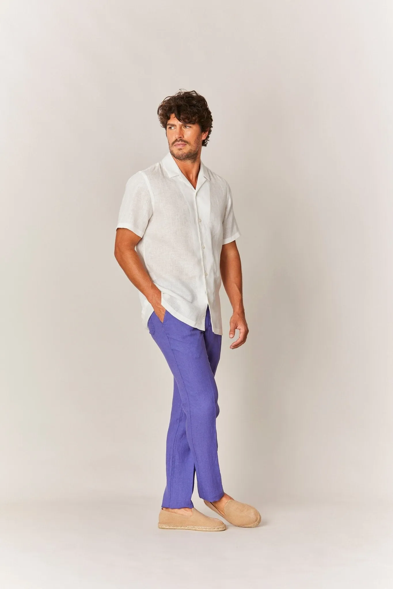 linen shirt card