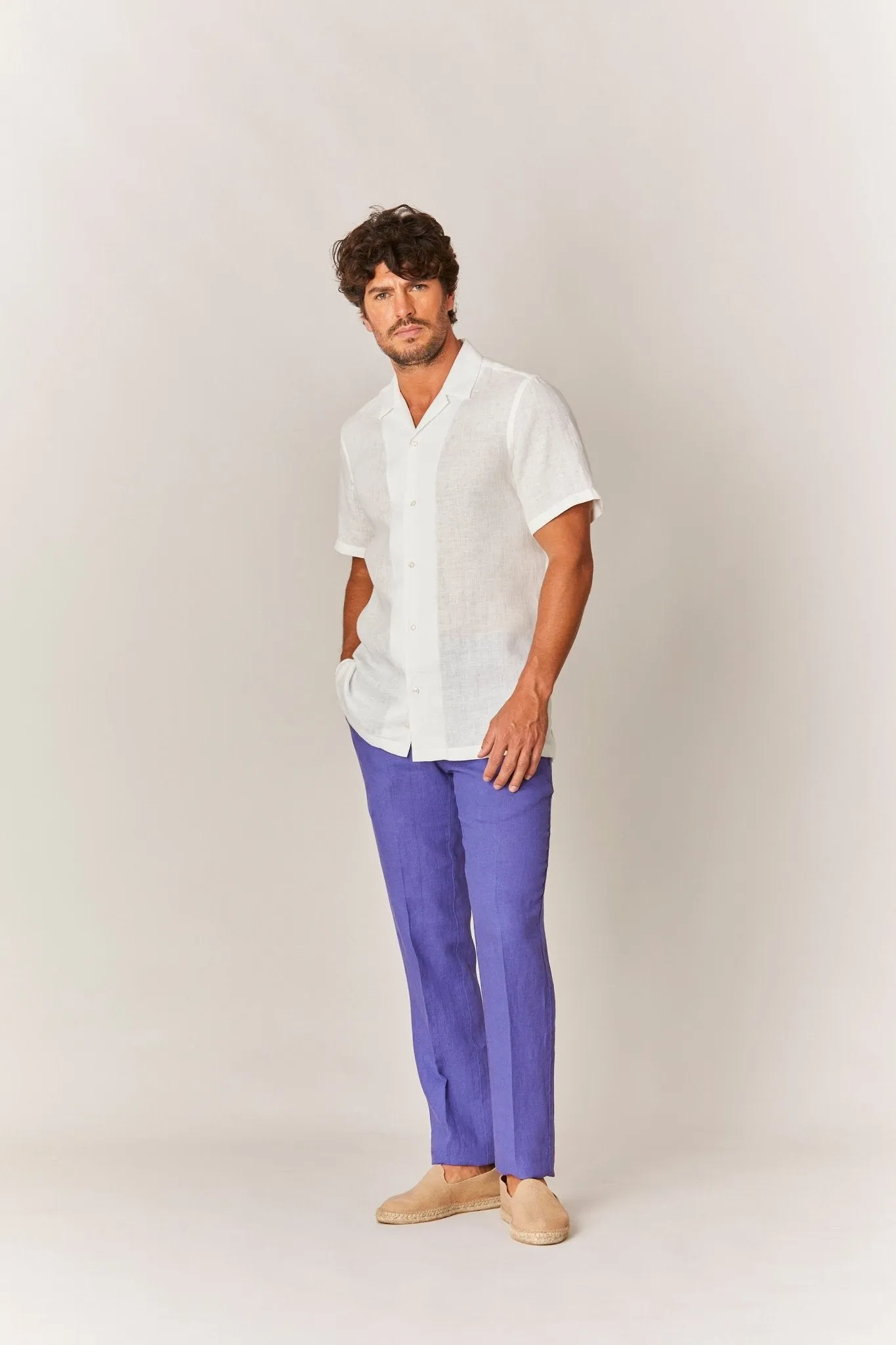 linen shirt card
