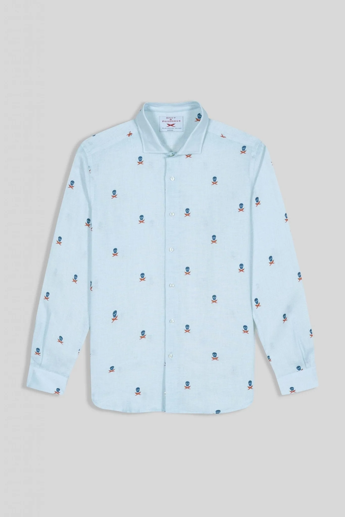 linen shirt separated skulls icement