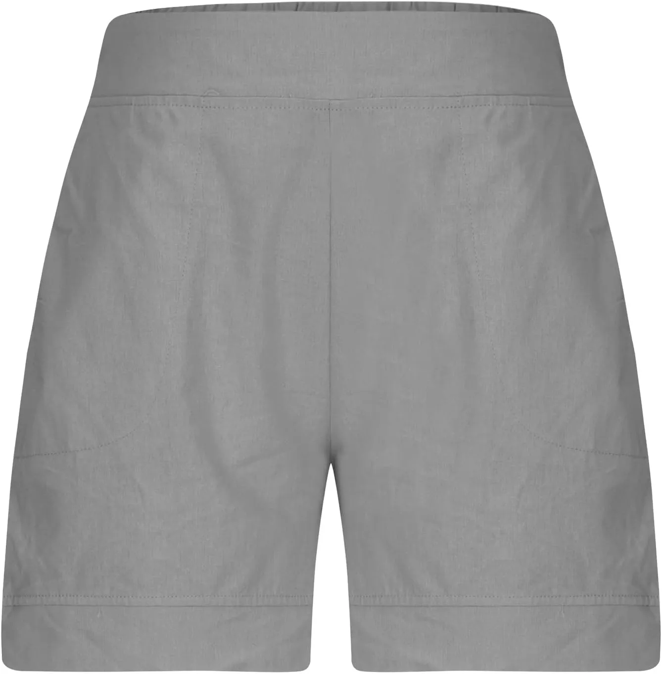 Linen Shorts for Women Trendy Cotton Shorts Solid Bermuda Shorts Casual Elastic Waist Shorts, Sales Today Clearance
