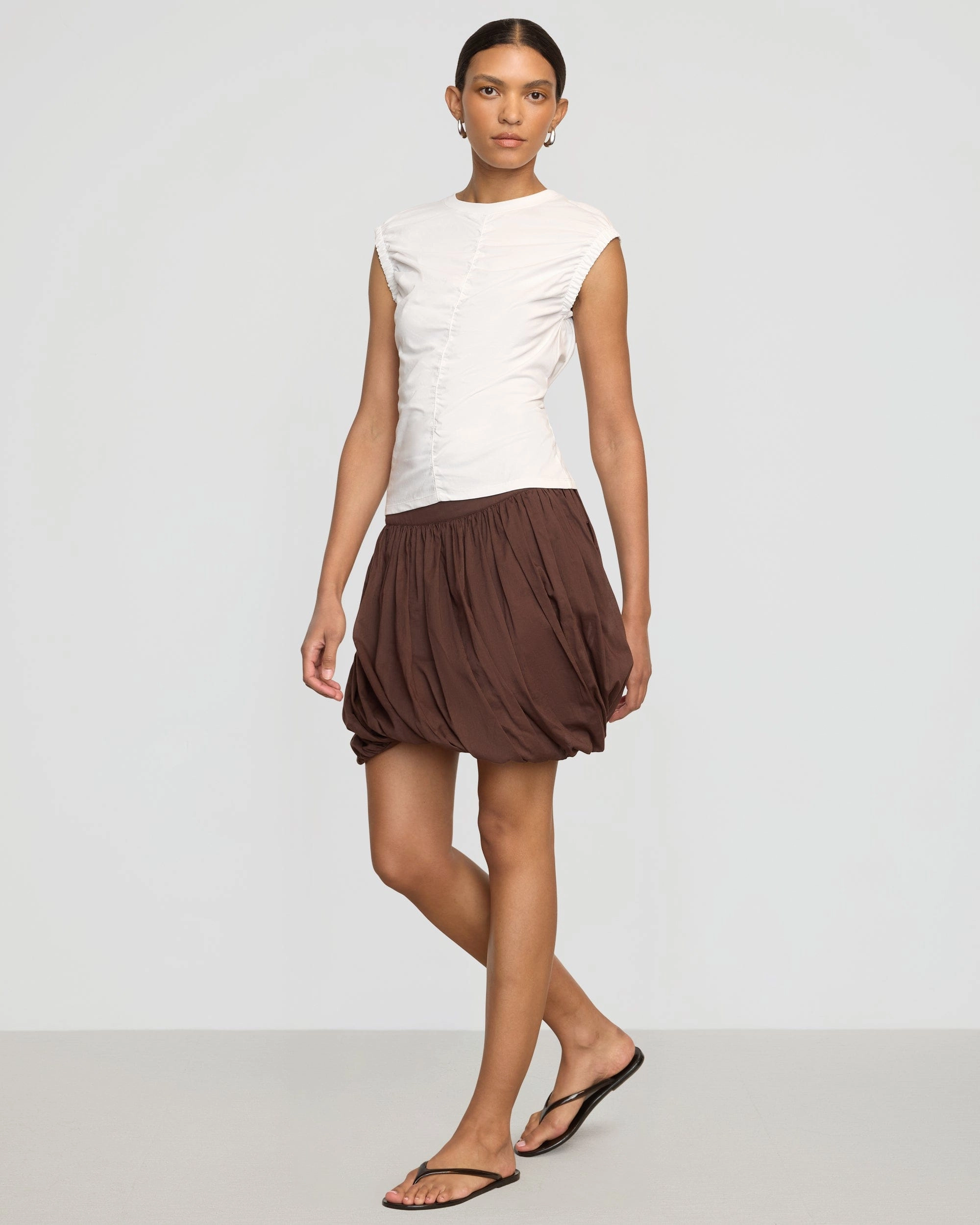 Lior Elasticated Cap-Sleeve Tank Warm Layer