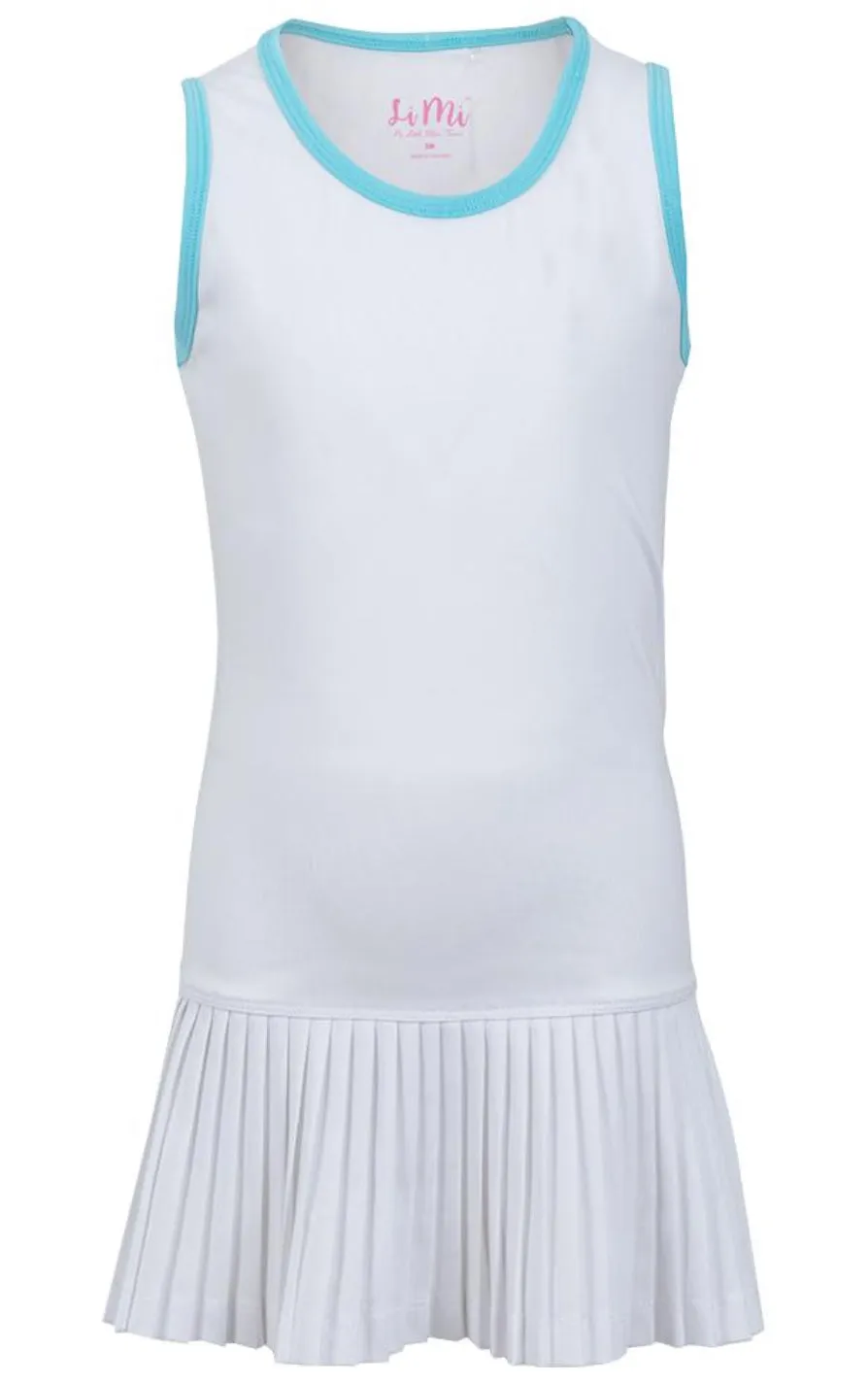 Little Miss Tennis Girls` Mini Pleat Tennis Dress