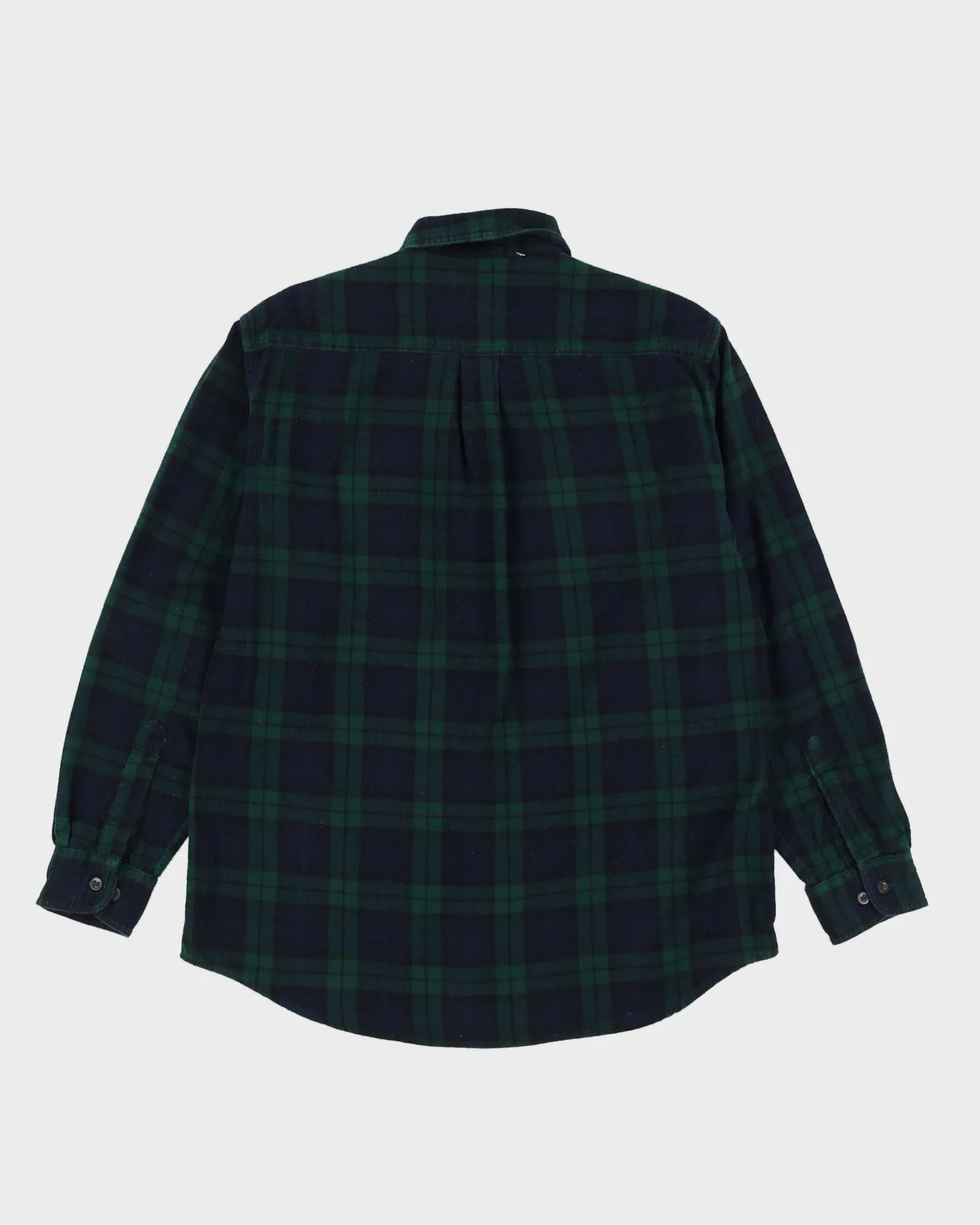 L.L Bean Blue Checkered Flannel Shirt - M