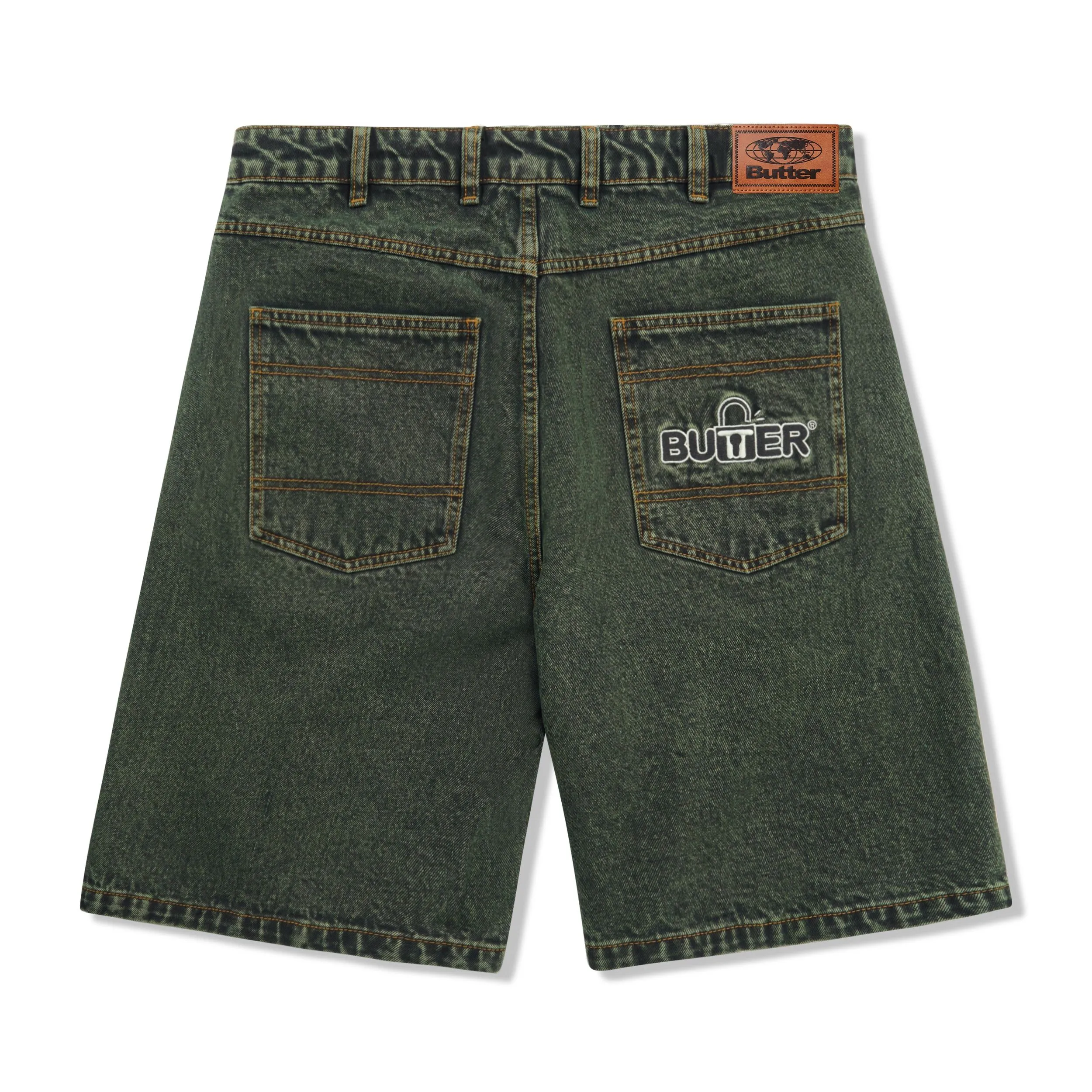 Lock Denim Shorts, Washed Ivy