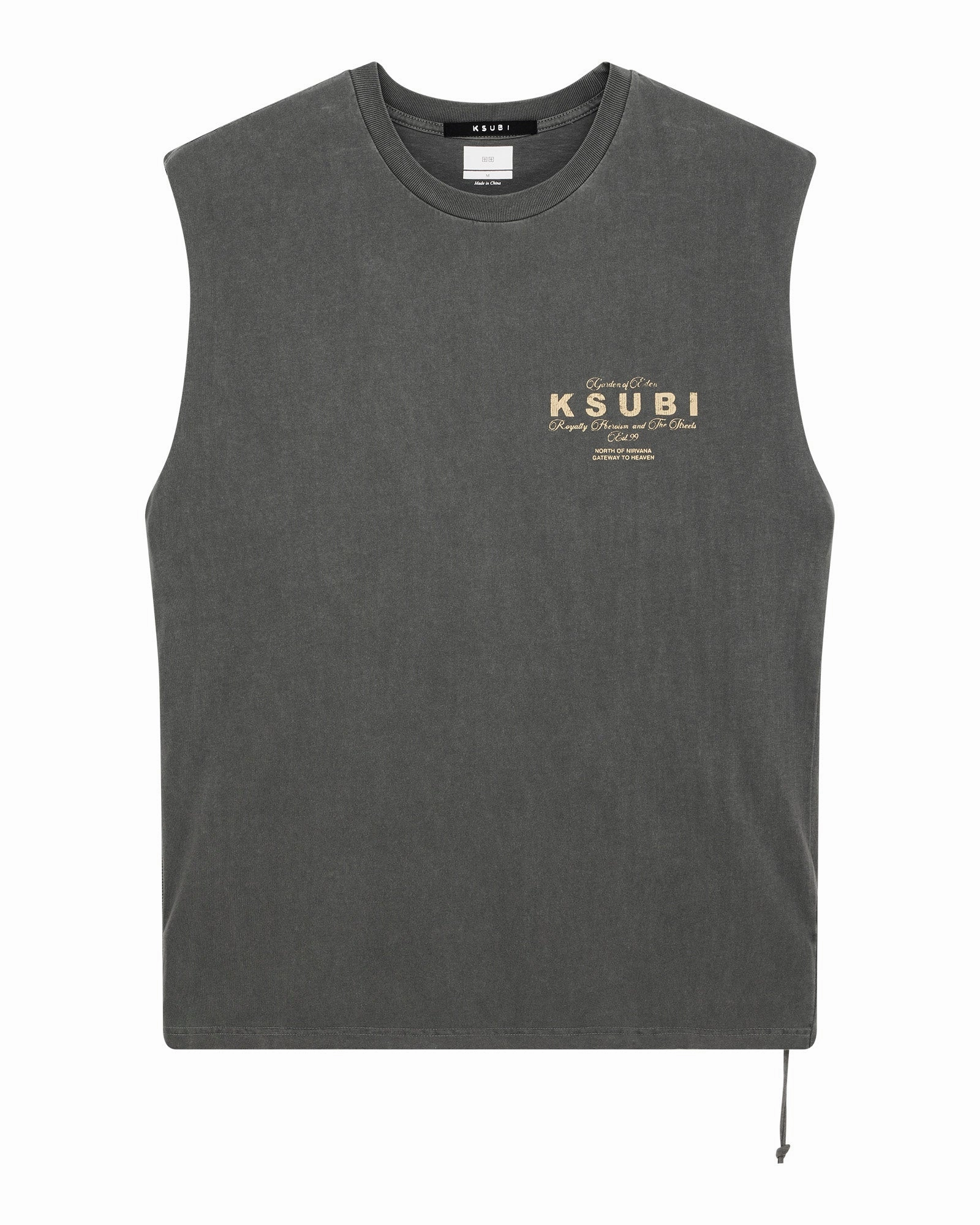 LOCK CUT OFF TEE CHARCOAL Chilly Day Comfort Quick Fit Stretch
