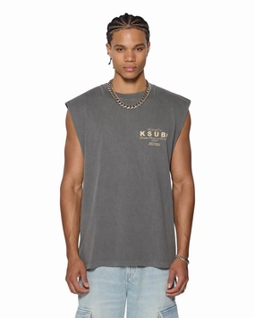 LOCK CUT OFF TEE CHARCOAL Timeless Style