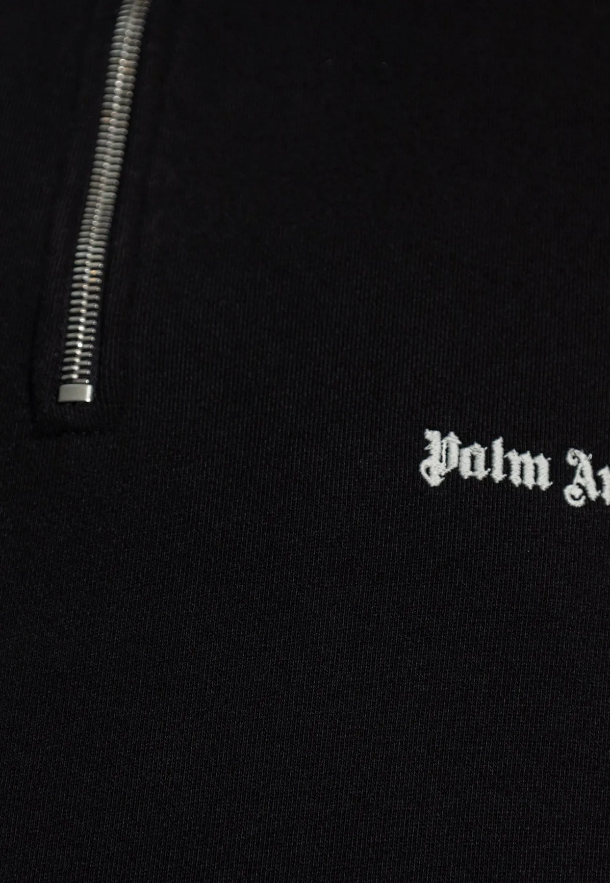 Logo Embroidered Half-Zip Sweatshirt