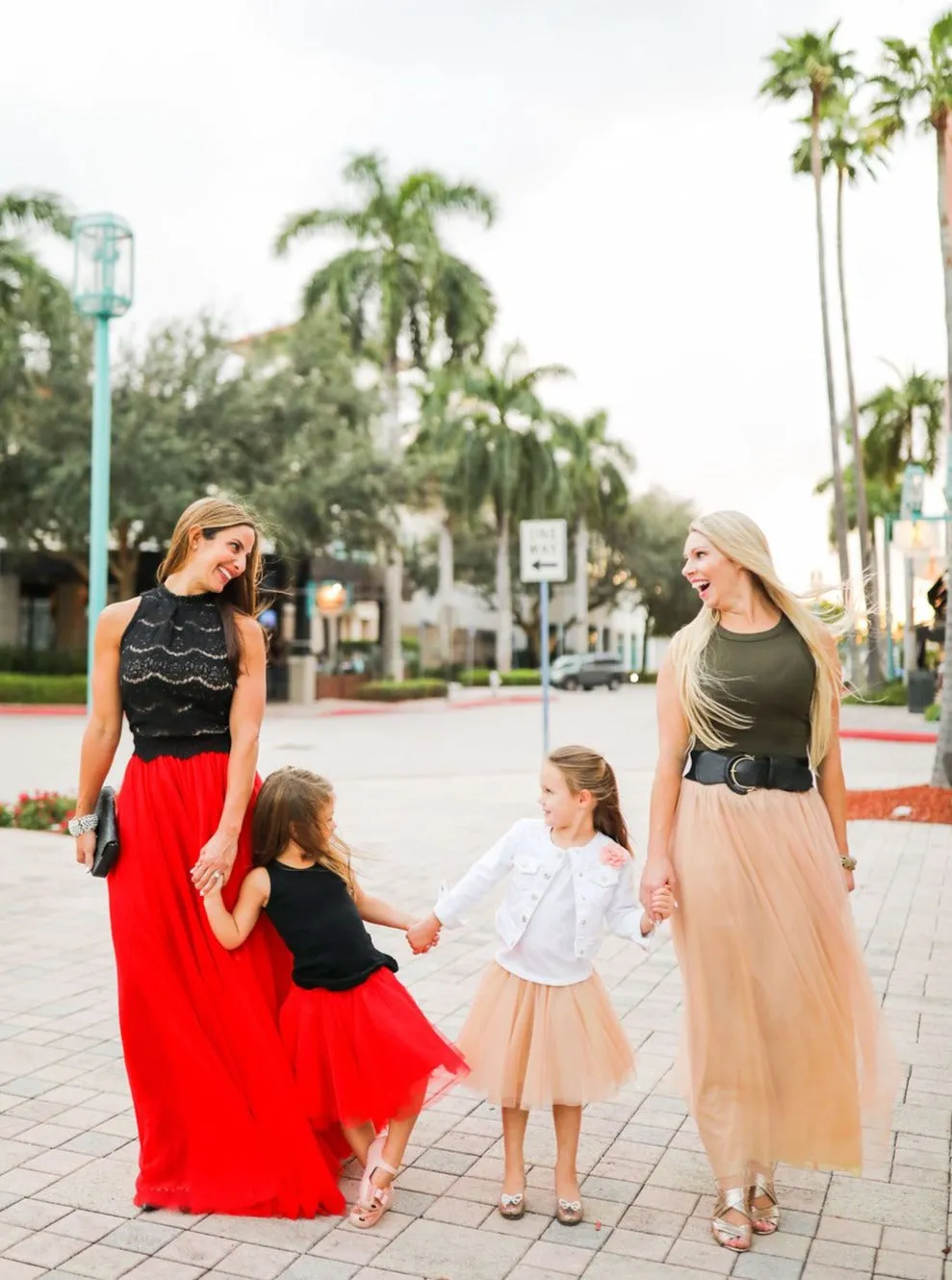 Long Champagne Tulle Skirt
