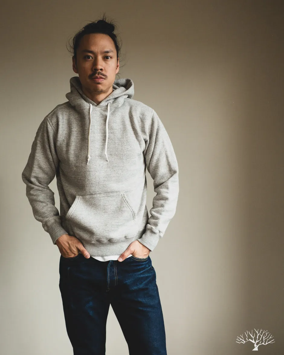 Loopwheel Hooded Sweatshirt - Heather Grey