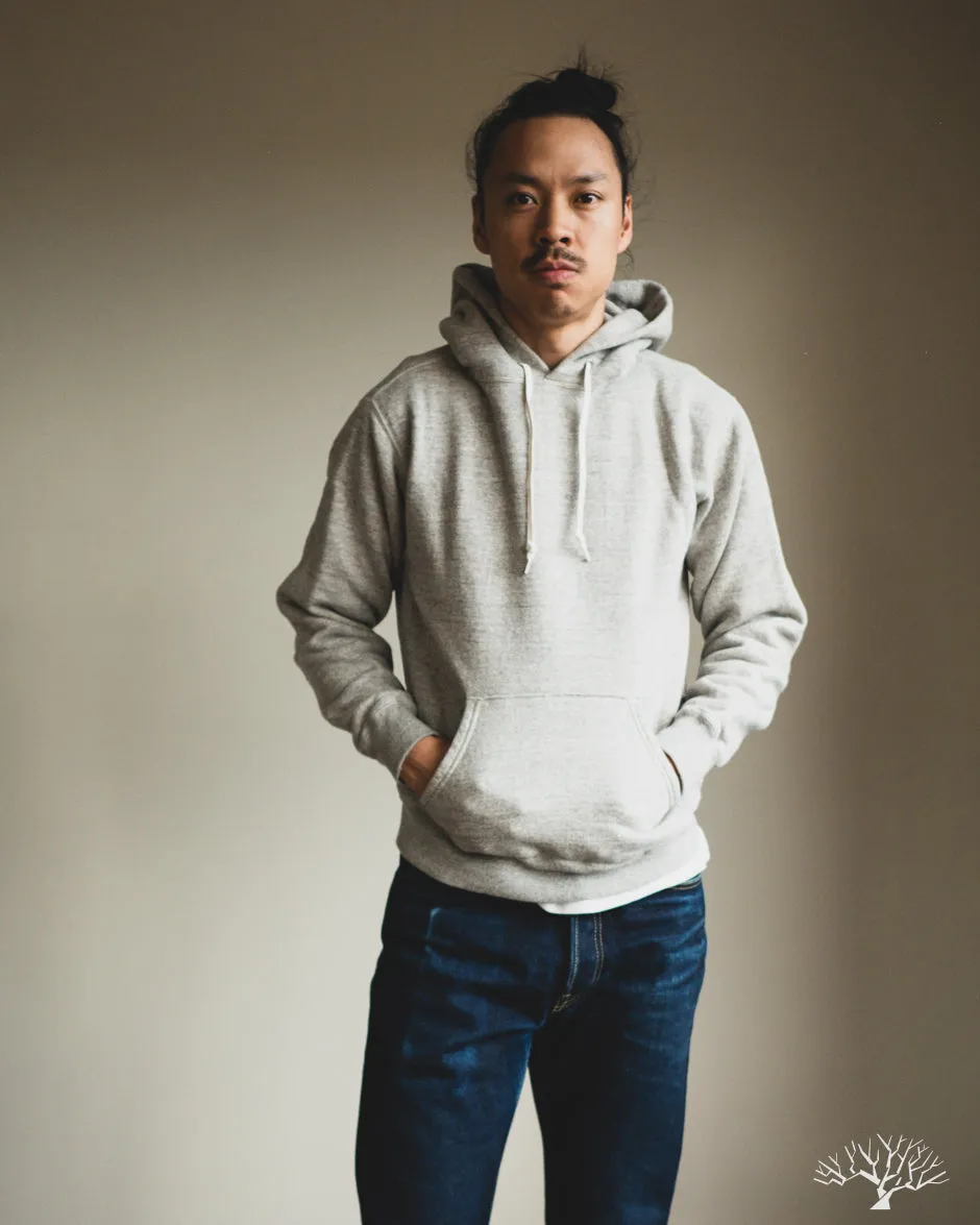 Loopwheel Hooded Sweatshirt - Heather Grey