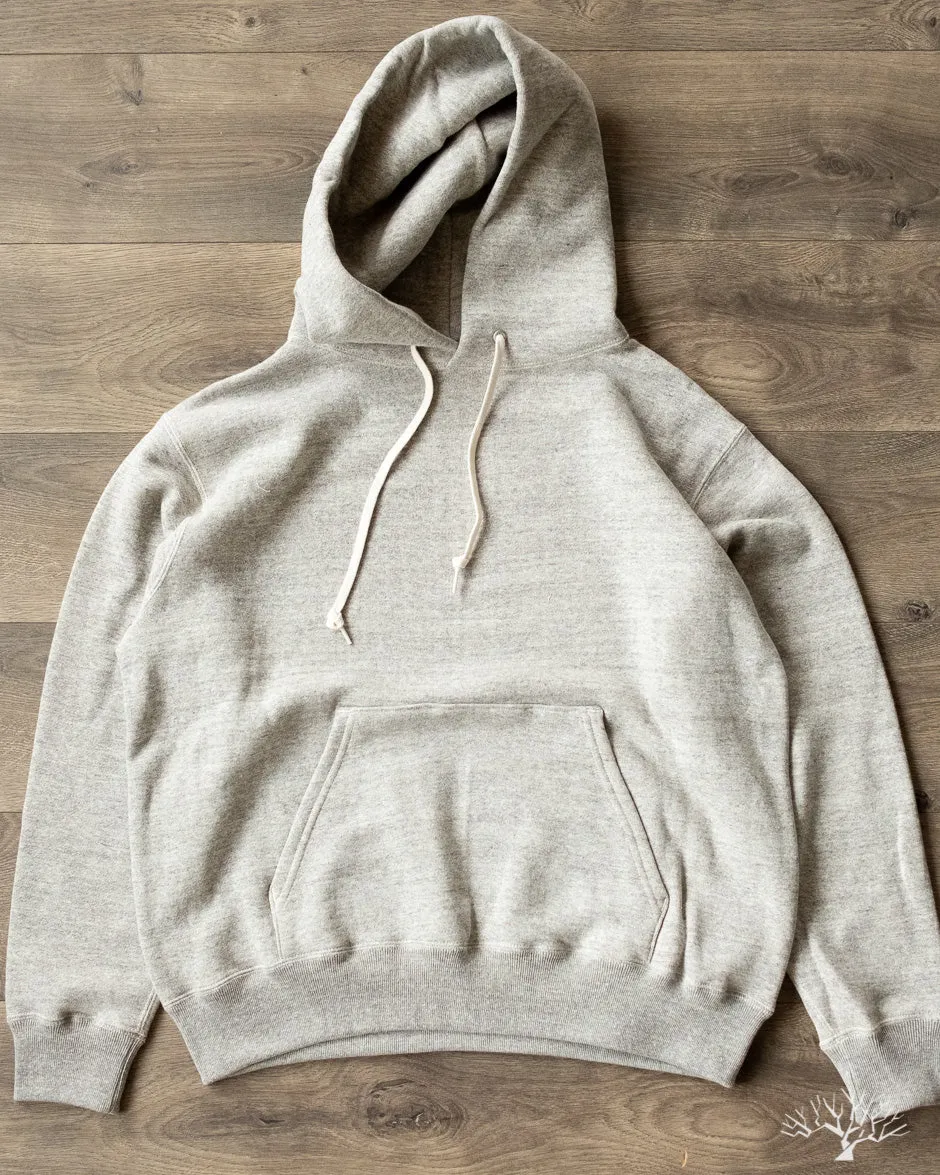 Loopwheel Hooded Sweatshirt - Heather Grey