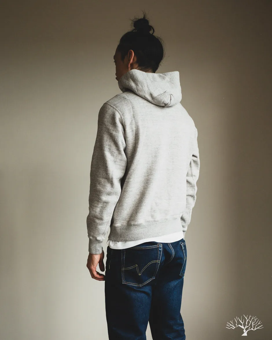 Loopwheel Hooded Sweatshirt - Heather Grey