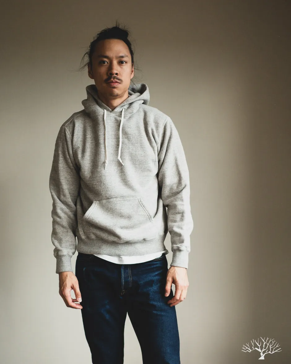 Loopwheel Hooded Sweatshirt - Heather Grey