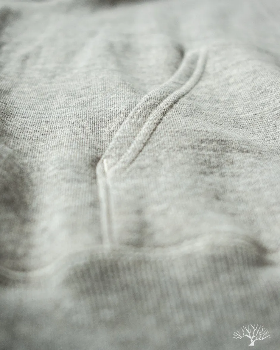 Loopwheel Hooded Sweatshirt - Heather Grey