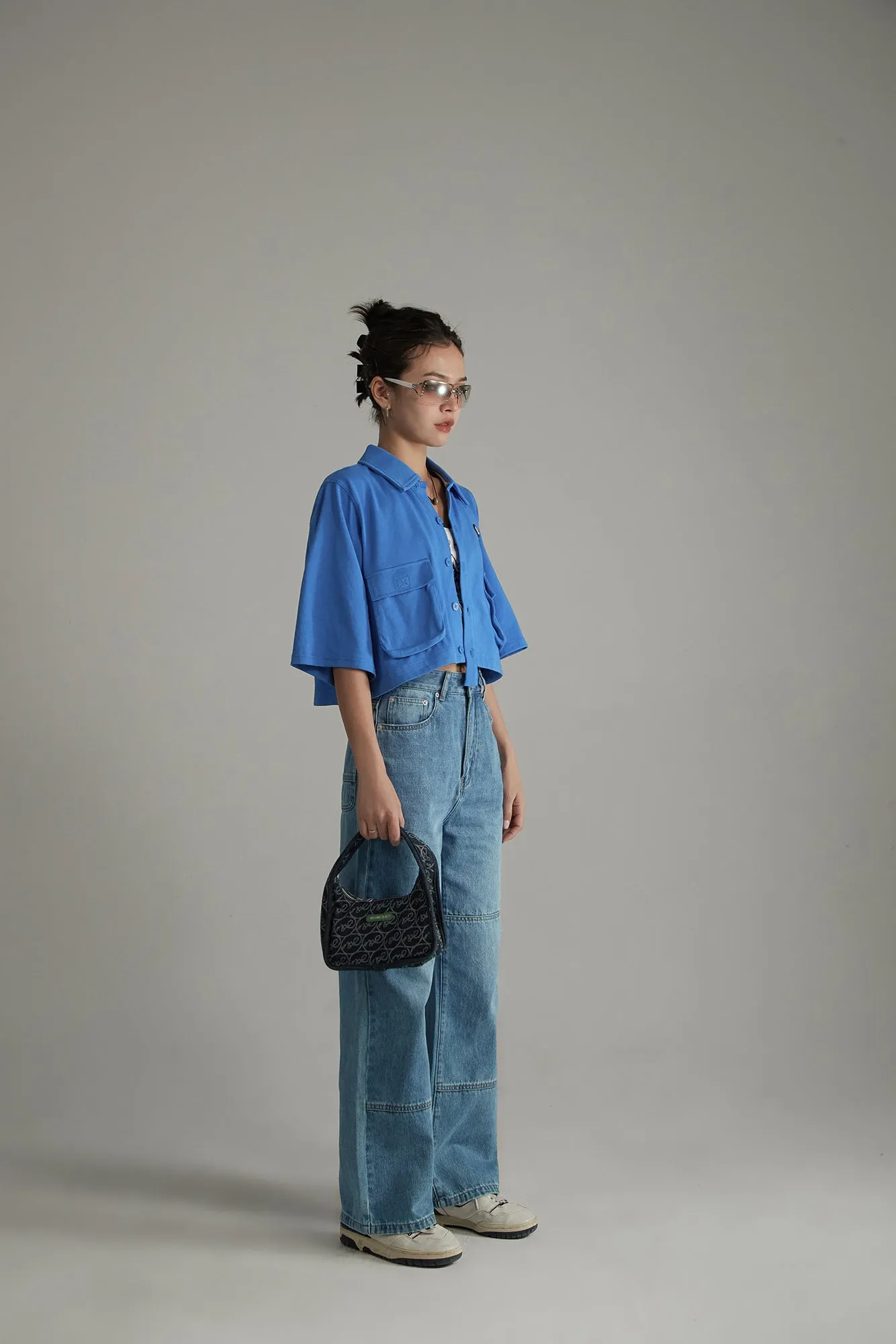 Low Pocket Cropped Shirt