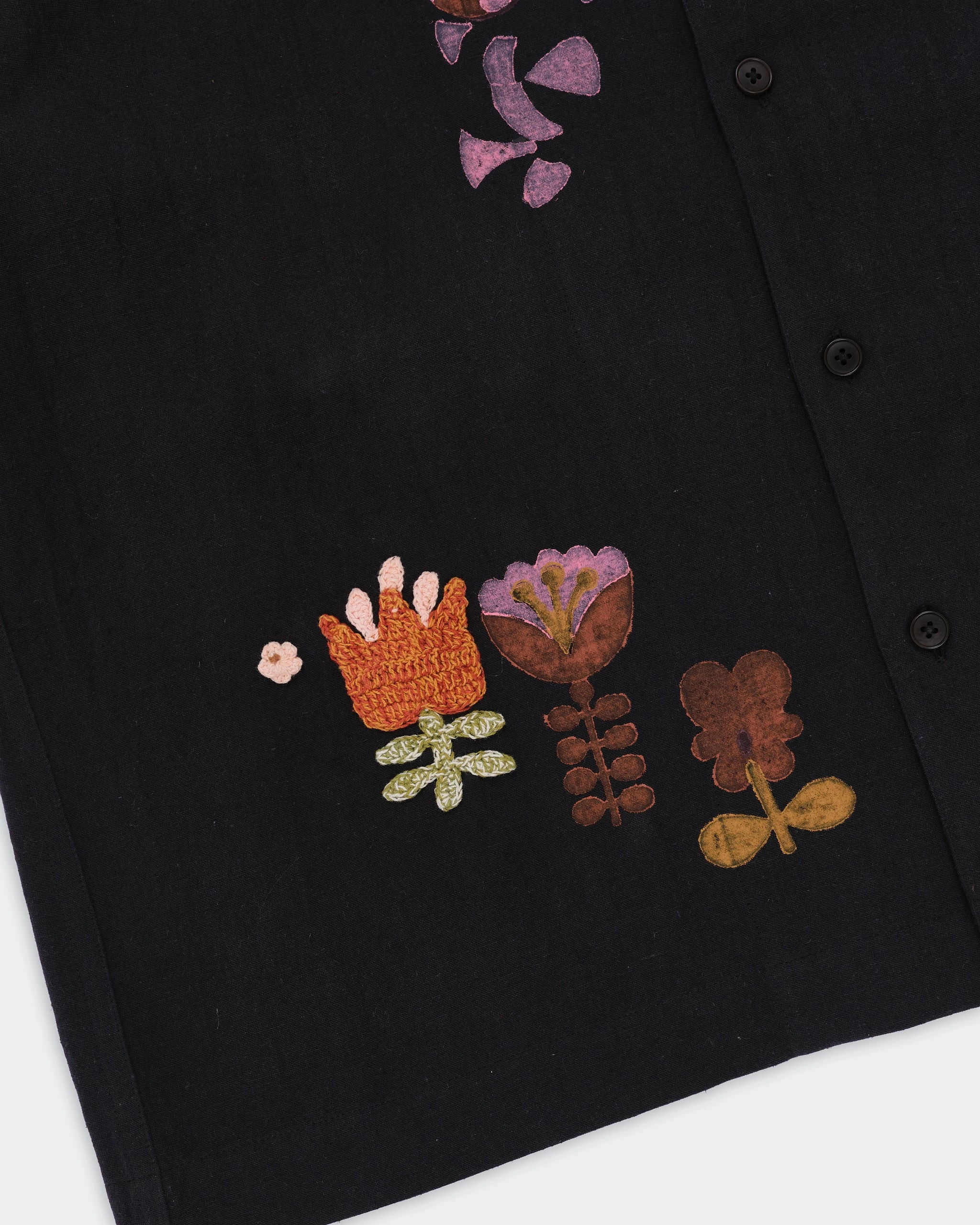 Denim Blend Greetings Shirt SS - Black Earth Trip