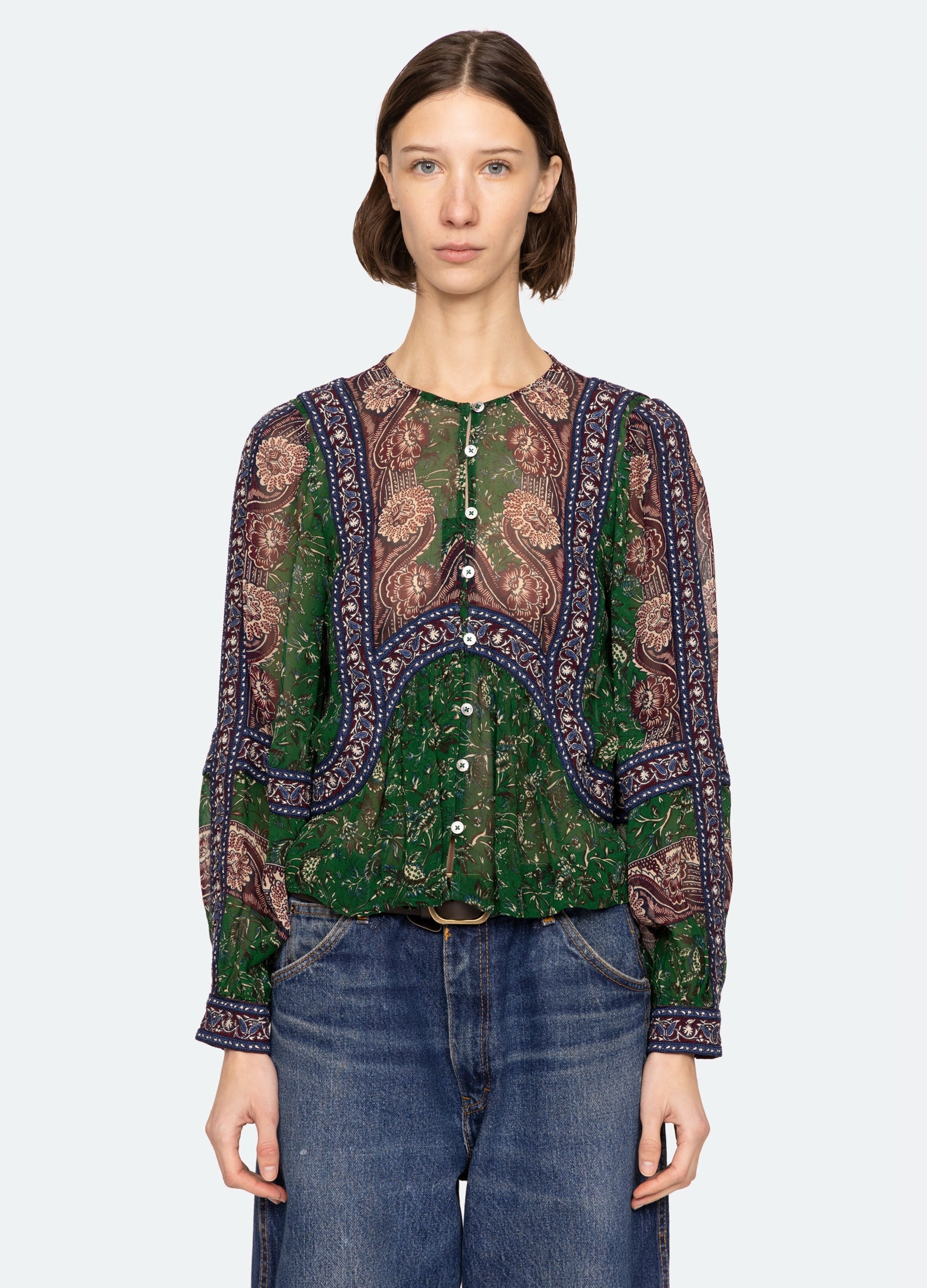 Melba Top MultiLayer Stitching