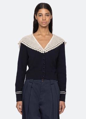 Marie Cardigan Cozy Blouse Athletic Look