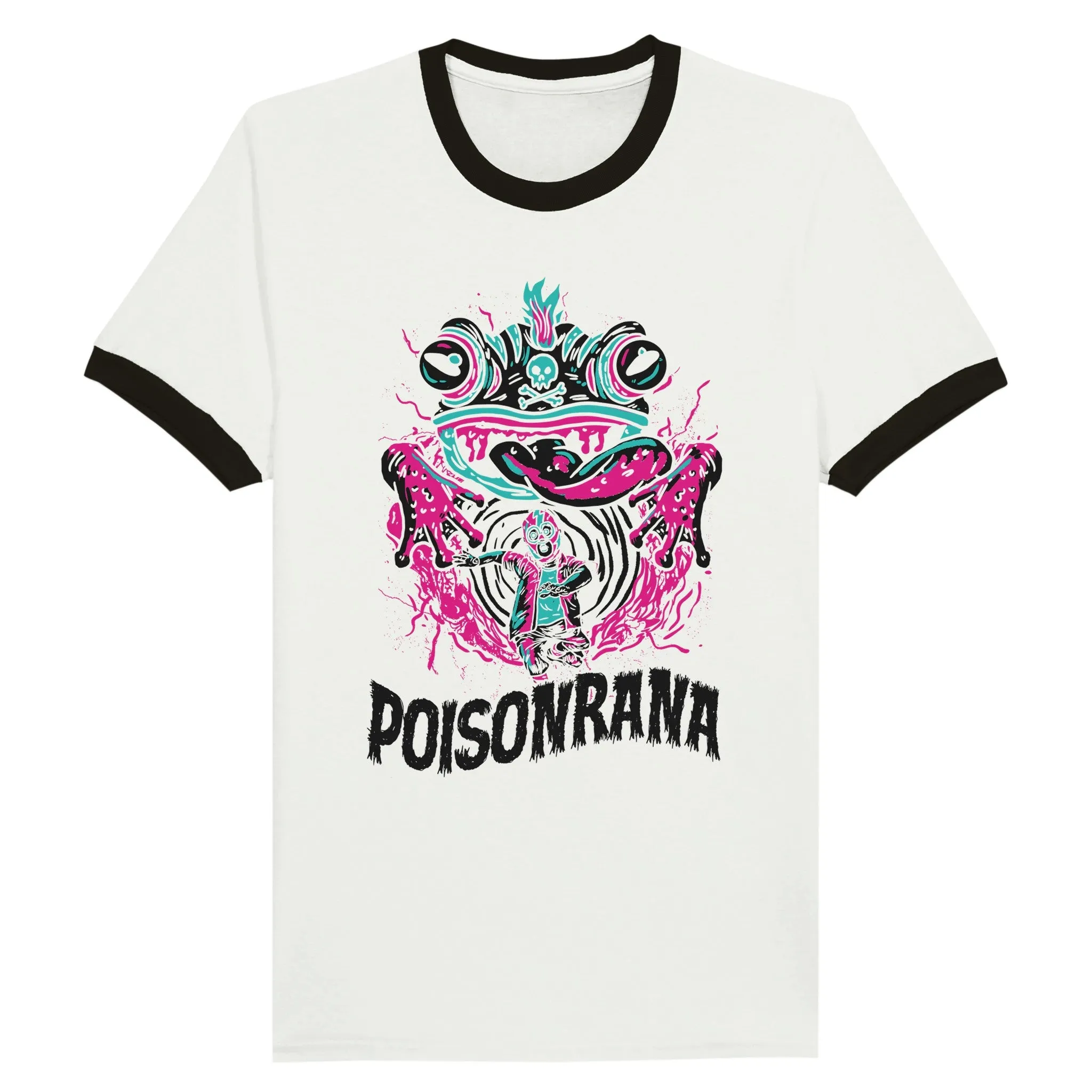 Lucha Frog of Doom Ringer Tee