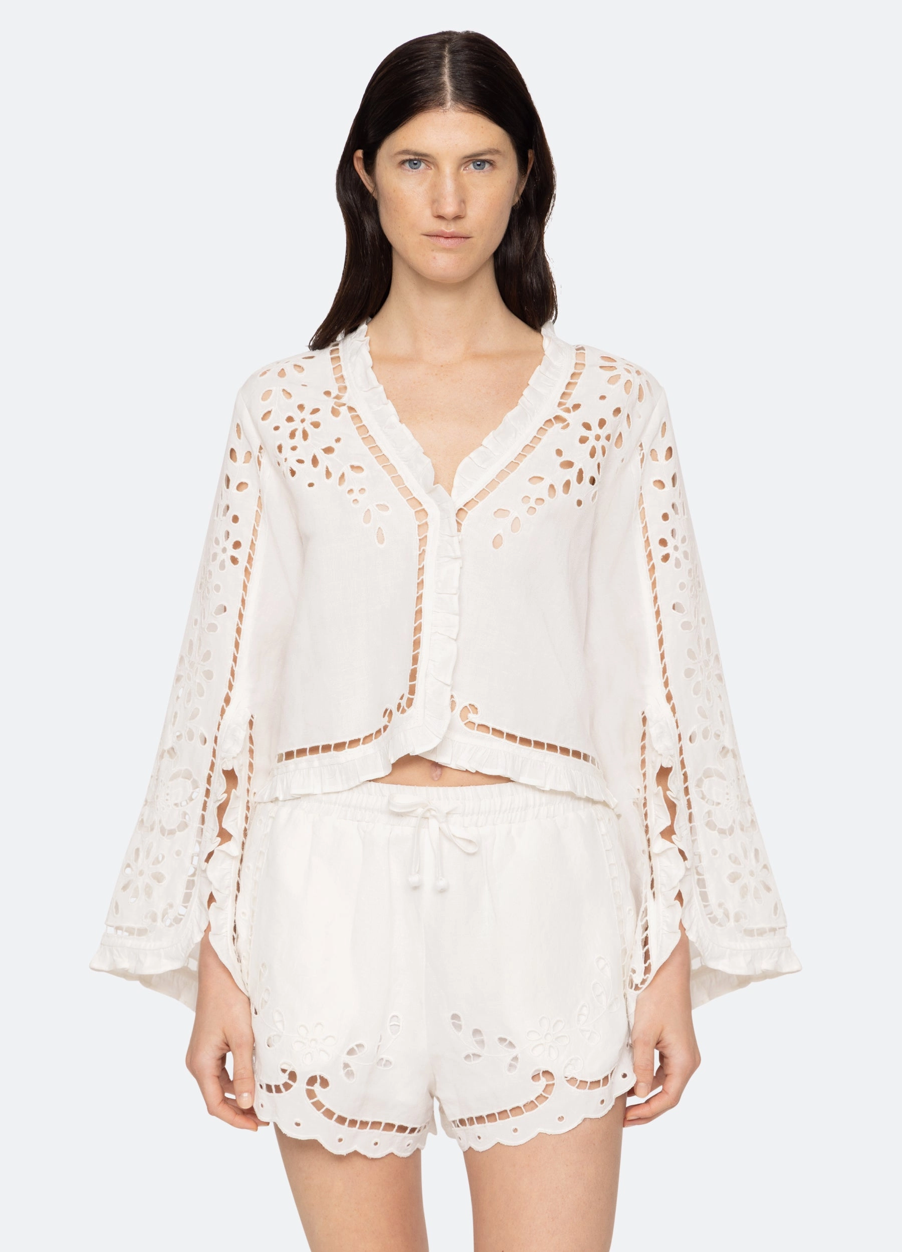 RecycledPolyesterBlend Bonded Seam Tape Lula Blouse