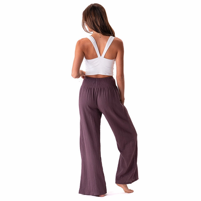 Lunar Sky Wide Leg Pants Versatile Wearable hypoallergenic material