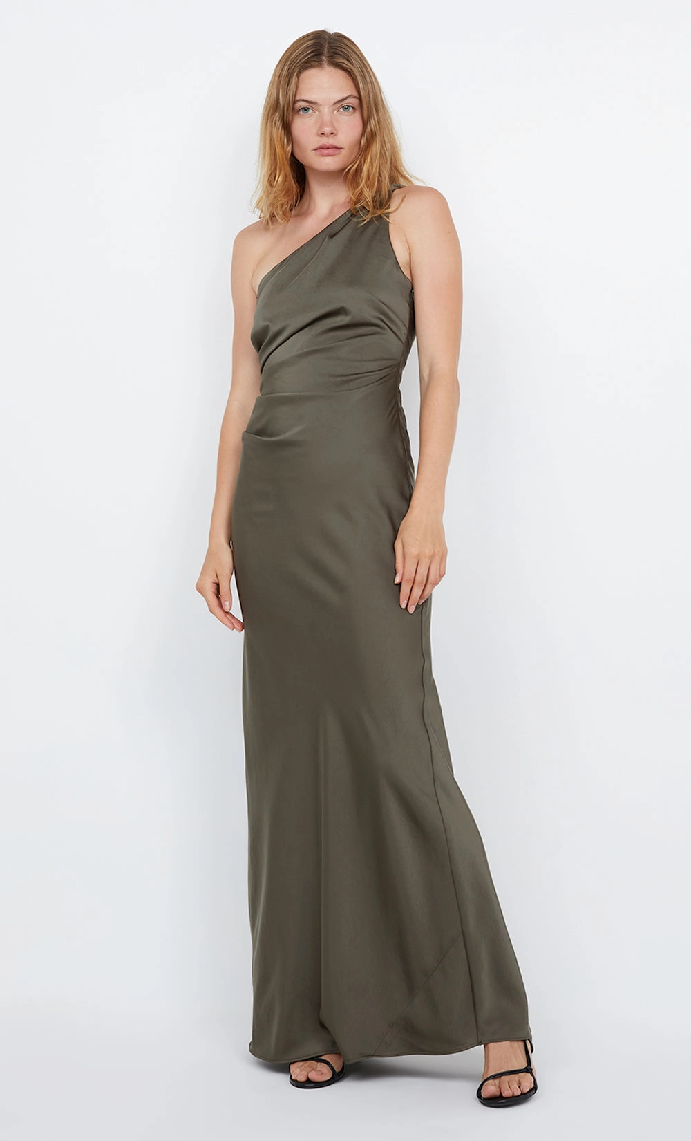 LUNETTA ASYM DRESS - DARK WILLOW Earth Colors
