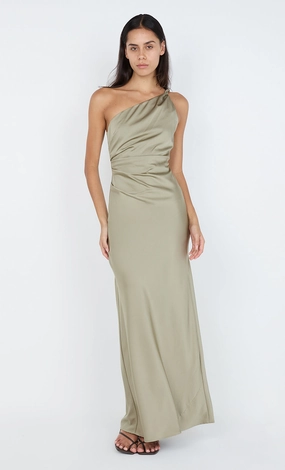 LUNETTA ASYM DRESS - SAGE Grace Flow Sister Glow