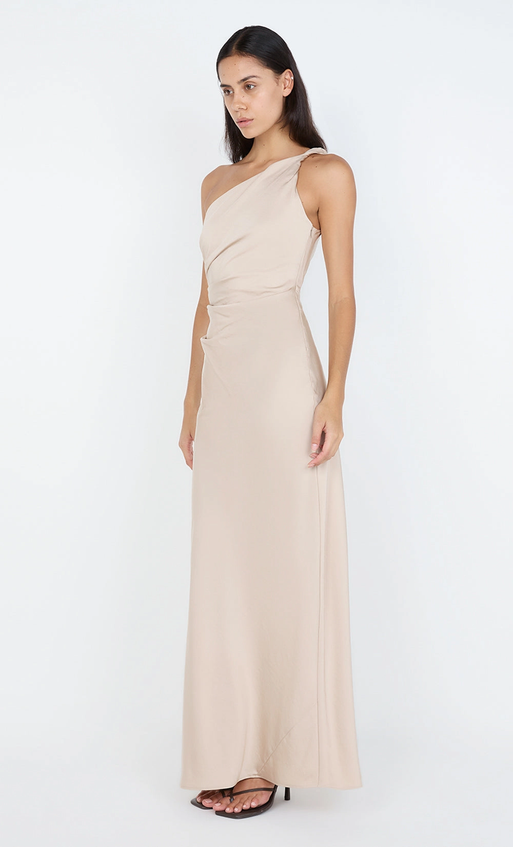 Night wear LUNETTA ASYM DRESS - SAND