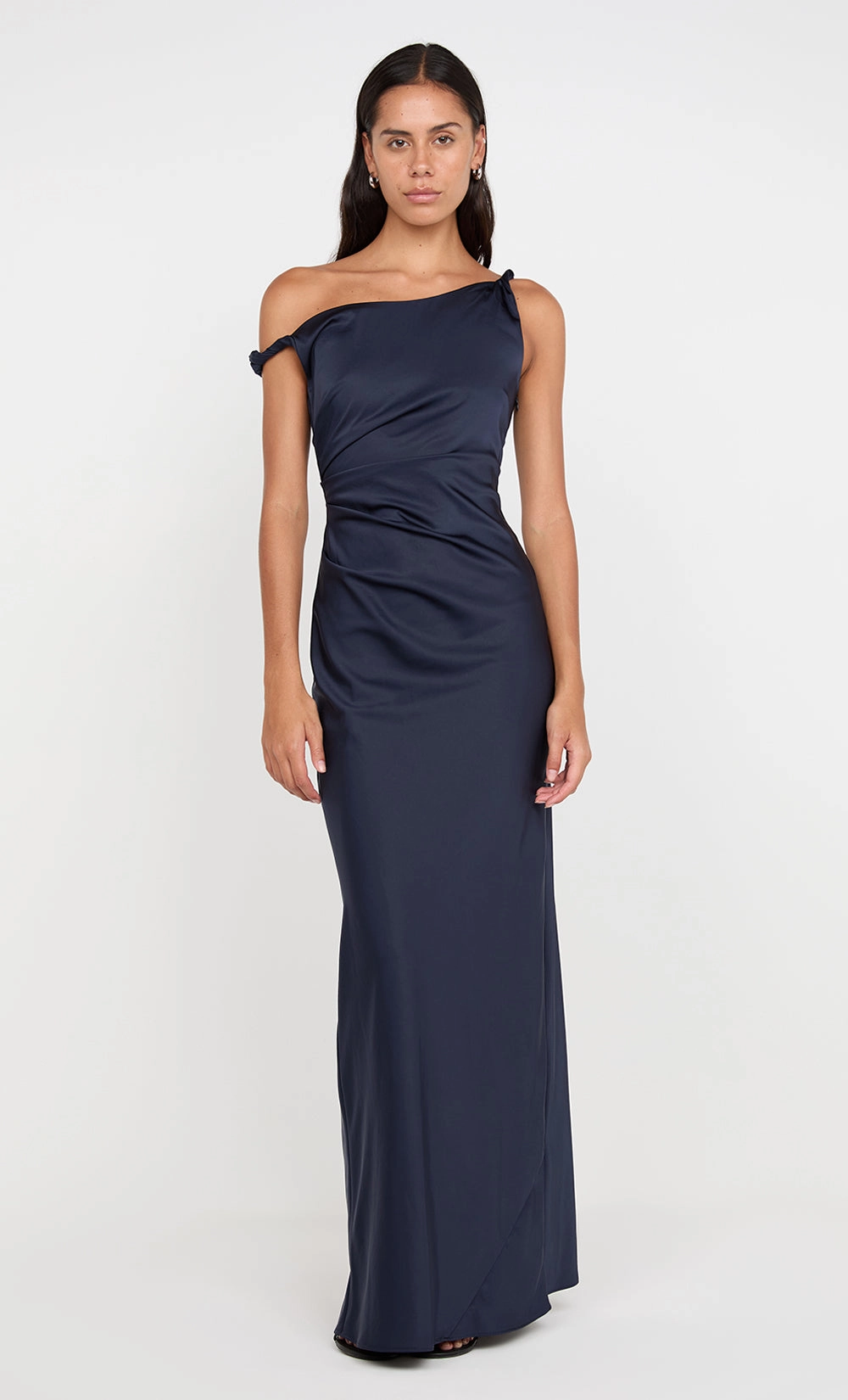 LUNETTA TWIST STRAP DRESS - INK Relaxed Waistband
