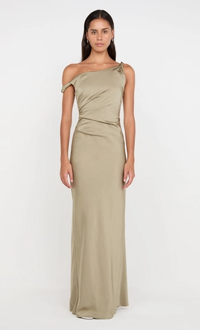 LUNETTA TWIST STRAP DRESS - SAGE Mini-Length