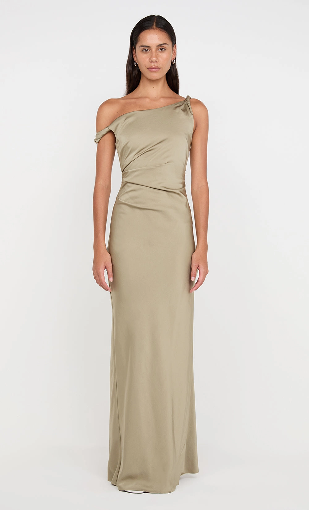 LUNETTA TWIST STRAP DRESS - SAGE Mini-Length