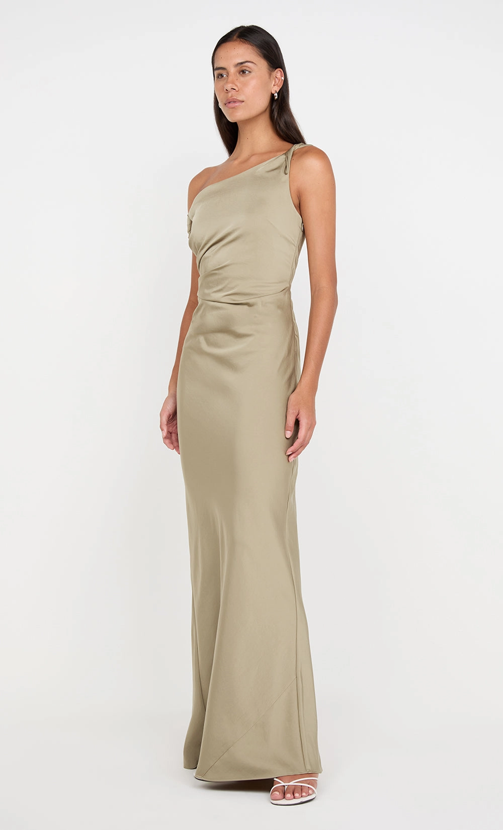 LUNETTA TWIST STRAP DRESS - SAGE Formal Occasion